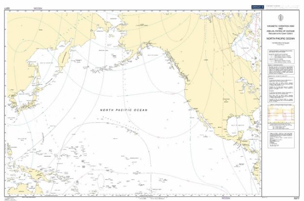 BA 5377 - Magnetic Variation N Pacific